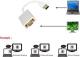 Adapter USB Techly USB - VGA Biały  (306950) 2