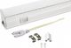 Nvox Świetlówka led liniowa t5 60cm 8w on/off zimna 6000k lampa natynkowa zintegrowana z oprawą 2
