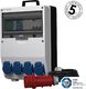 Doktorvolt Rozdzielnica budowlana z licznikiem energii MID oraz kablem pTD-S/FI 4x230V Schuko SIEMENS Mennekes Doktorvolt 6061 1