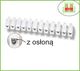 Degson Listwa zaciskowa 2,5mm2 kostka elektryczna 12-torowa z osłoną kabla VDE/UL DGN 3633 2