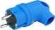 TP Electric Wtyczka gumowa kątowa 16A 230V niebieska Schuko 8918 1