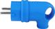 TP Electric Wtyczka gumowa kątowa 16A 230V niebieska Schuko 8918 2
