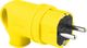 TP Electric Wtyczka gumowa kątowa 16A 230V żółta Schuko 8895 2