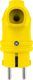 TP Electric Wtyczka gumowa kątowa 16A 230V żółta Schuko 8895 3