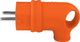 TP Electric Wtyczka gumowa kątowa 16A 230V pomarańczowa Schuko 8956 2