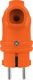 TP Electric Wtyczka gumowa kątowa 16A 230V pomarańczowa Schuko 8956 3