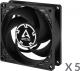 Wentylator Arctic P8 PWM PST 5-pack Czarny (ACFAN00154A) 1