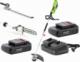 4Garden Urządzenie wielofunkcyjne AK22MULTI 4GARDEN Akumulatorowe: kosa + podkaszarka + nożyce do żywopłotu + okrzesywarka do gałęzi + 2x Akumulator 2,0 Ah + Ładowarka podwójna 1