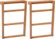 vidaXL Drabinka 40 cmcm drewno 2szt. (325278) 1
