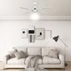 Wentylator vidaXL Sufitowy z lampą 51487 106 cm 3