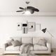 Wentylator vidaXL Sufitowy z lampą 51488 76 cm 2