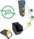 Kosz na śmieci Prosperplast Sortibox do segregacji 3 x 20L szary (CEN-68347) 5