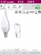 Pro-fessional LED 6W C37 flame E14 300K ciepły biały PRO-fessional 2