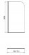 Parawan nawannowy Cersanit Parawan nawannowy Easy New 140x70cm szkło transparentne (S301-289) 7