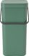 Kosz na śmieci Brabantia do segregacji zielony (129827) 1
