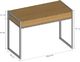Biurko Lelu Design Orinoko biurko loft sklejka lakierowana metal kolor czarny 3