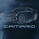 Topslang Koszulka motoryzacyjna z Chevrolet Camaro męska granatowa REGULAR S 1