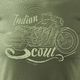 Topslang Koszulka motocyklowa z motocyklem na motor Indian Scout Bobber męska khaki REGULAR S 1
