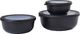 Mepal Zestaw 3 misek Cirqula okrągła 350 750 1250 Nordic Black 106230041100 1
