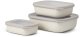 Mepal Zestaw 3 misek Cirqula prostokątna 500 1000 2000 White 106270032500 1
