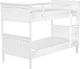 Beliani Łóżko piętrowe drewniane 90 x 200 cm białe RADON 1