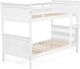 Beliani Łóżko piętrowe drewniane 90 x 200 cm białe RADON 2