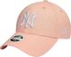 New Era Czapka z daszkiem 9FORTY YOUTH różowa 1