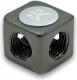 EK Water Blocks EK-AF X-Splitter G1/4", ciemny niklowany (3831109847152) 1
