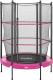 Trampolina ogrodowa Salta ogrodowa Junior z siatką wewnętrzną 4.5 FT 140 cm różowa 1