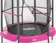 Trampolina ogrodowa Salta ogrodowa Junior z siatką wewnętrzną 4.5 FT 140 cm różowa 1