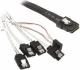 SilverStone SFF 8087 - SATA x4, 0.5m, Biały (SST-CPS03) 1