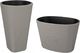 Lamela Doniczka design Muza Taupe 39 cm z wkładem H:81cm 1