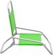 vidaXL Składane krzesła plażowe 2 szt. zielone obite tkaniną 4