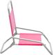 vidaXL Składane krzesła plażowe 2 szt. różowe obite tkaniną 5
