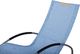 Beliani Krzesło ogrodowe bujane niebieskie CAMPO 6