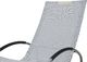 Beliani Krzesło ogrodowe bujane szare CAMPO 7