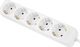 Lanberg Przedłużacz 3m biały 5x 230V Schuko 1