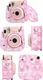 Pokrowiec LoveInstant Futerał Etui Pokrowiec Do Fujifilm Instax Mini 11 Akwarele - Różowe Rozmycia 6