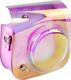 Pokrowiec LoveInstant Futerał Etui Pokrowiec Do Fujifilm Instax Mini 11 Fioletowy - Przezroczysty 1