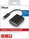 Adapter USB Trust USB-C D-Sub (VGA), Czarny (21012) 1