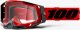 100% Gogle 100% RACECRAFT 2 RED (Szyba Przezroczysta Anti-Fog, LT 88%-92% + 10 Zrywek) (NEW) 1