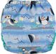 Close Caboo Otulacz, pieluszka wielorazowa V2 Blue Puffin z wkładem babusowym 3-16 kg, 1 szt. 1