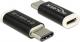 Adapter USB Delock USB-C - MicroUSB Czarny  (65678) 1