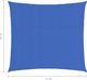 vidaXL Żagiel przeciwsłoneczny, 160 g/m, niebieski, 2x2 m, HDPE 6