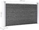 vidaXL Panel ogrodzeniowy, WPC, 180x105 cm, czarny 7