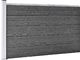 vidaXL Panel ogrodzeniowy, WPC, 175x105 cm, czarny 2
