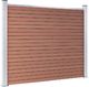 vidaXL Panel ogrodzeniowy z WPC, 180x146 cm, brązowy 3