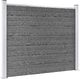 vidaXL Panel ogrodzeniowy z WPC, 180x146 cm, szary 1