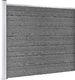 vidaXL Panel ogrodzeniowy z WPC, 175x146 cm, szary 1