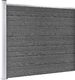vidaXL Panel ogrodzeniowy z WPC, 175x146 cm, czarny 2